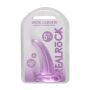 Dildo z przyssawką RealRock Crystal Clear przezroczyste 11 cm - 2