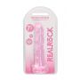 Dildo przezroczyste z przyssawką RealRock 17 cm - 2