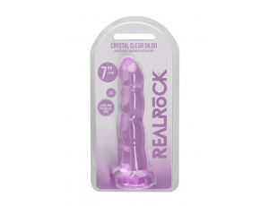 Dildo RealRock Crystal Clear z przyssawką 17 cm
