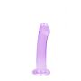 Dildo z przyssawką RealRock Crystal Clear przezroczyste 17 cm - 3