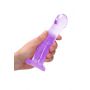 Dildo z przyssawką RealRock Crystal Clear przezroczyste 17 cm - 4