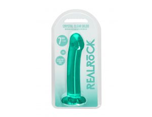 Dildo RealRock Crystal Clear przezroczyste z przyssawką 17 cm