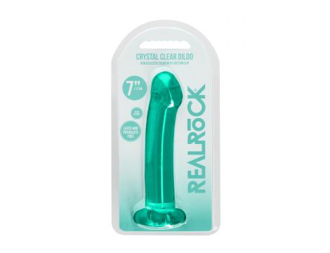Dildo RealRock Crystal Clear przezroczyste z przyssawką 17 cm