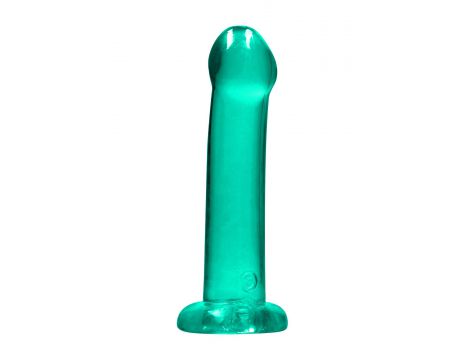 Dildo RealRock Crystal Clear przezroczyste z przyssawką 17 cm - 2