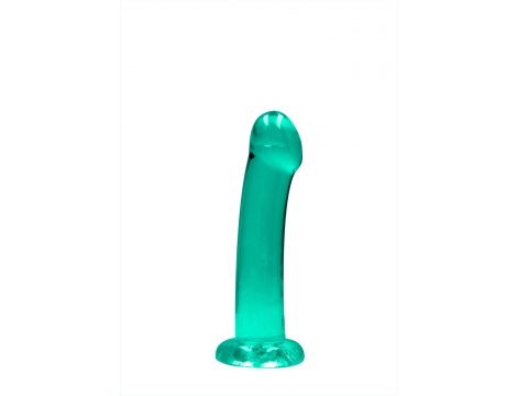 Dildo RealRock Crystal Clear przezroczyste z przyssawką 17 cm - 4