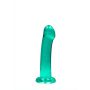 Dildo RealRock Crystal Clear przezroczyste z przyssawką 17 cm - 5