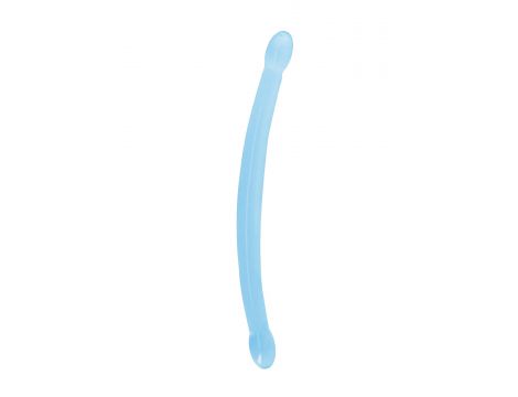 Dildo podwójne RealRock Crystal Clear 42 cm - 2