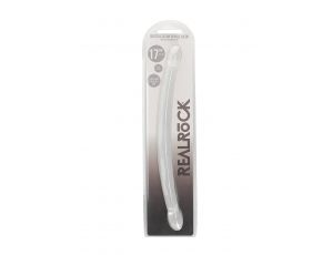 Podwójne dildo przezroczyste RealRock 42 cm