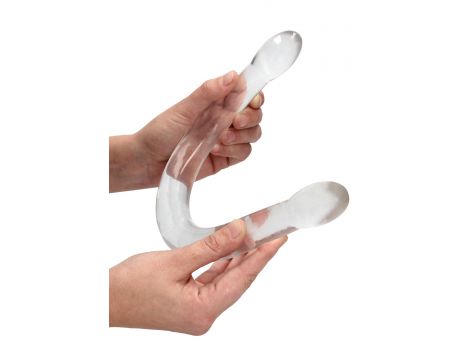 Podwójne dildo przezroczyste RealRock 42 cm - 3