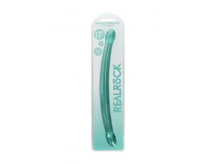 Podwójne dildo przezroczyste RealRock Crystal Clear 42 cm