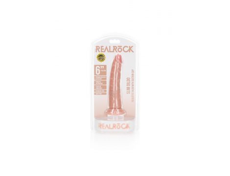 Dildo realistyczne slim RealRock z przyssawką 15,5 cm