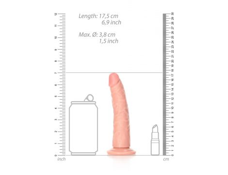 Dildo realistyczne slim RealRock z przyssawką 15,5 cm - 7