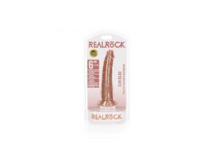 Dildo realistyczne smukłe RealRock z przyssawką 15,5 cm