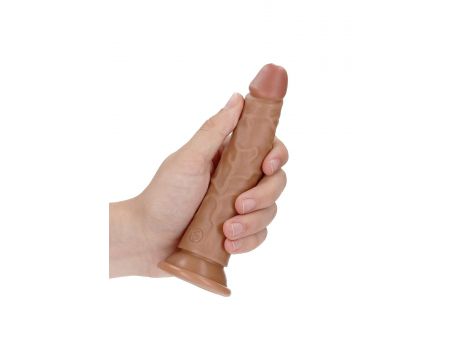 Dildo realistyczne smukłe RealRock z przyssawką 15,5 cm - 5