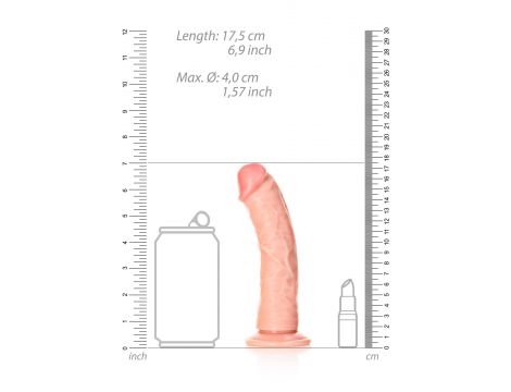 Dildo realistyczne RealRock zakrzywione z przyssawką 15.5 cm - 7
