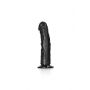 Dildo realistyczne zakrzywione z przyssawką RealRock czarne 20,5 cm - 4