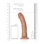 Realistyczne dildo zakrzywione z przyssawką RealRock 20,5 cm - 8