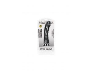 Dildo realistyczne zakrzywione RealRock z przyssawką 23 cm