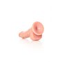 Dildo realistyczne zakrzywione RealRock z moszną 15.5 cm - 7