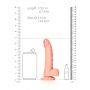 Dildo realistyczne zakrzywione RealRock z moszną 15.5 cm - 8