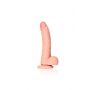 Dildo realistyczne zakrzywione z moszną i przyssawką RealRock 20,5 cm - 5