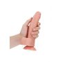 Dildo realistyczne zakrzywione z moszną i przyssawką RealRock 20,5 cm - 7