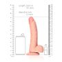 Dildo realistyczne zakrzywione z moszną i przyssawką RealRock 20,5 cm - 8