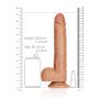 Dildo realistyczne RealRock z moszną i przyssawką 25,5 cm - 8