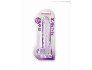 Realistyczne dildo żelowe z jądrami RealRock 25 cm