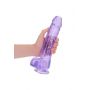 Realistyczne dildo żelowe z jądrami RealRock 25 cm - 6