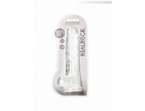 Realistyczne dildo z jądrami RealRock 25 cm