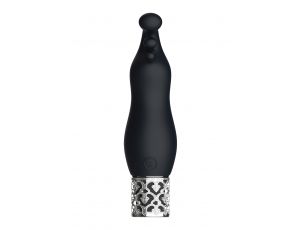 Stymulator łechtaczki silikonowy Royal Gems Exquisite czarny 12 cm