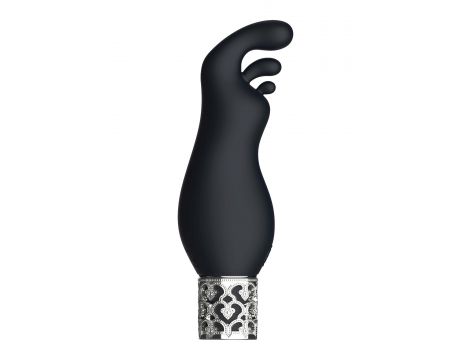 Stymulator łechtaczki silikonowy Royal Gems Exquisite czarny 12 cm - 4