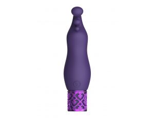 Wibrator bullet Exquisite Royal Gems fioletowy silikonowy USB