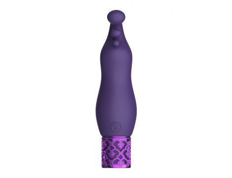 Wibrator bullet Exquisite Royal Gems fioletowy silikonowy USB