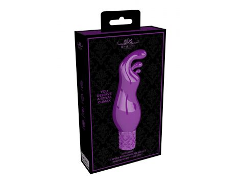 Wibrator bullet Exquisite Royal Gems fioletowy silikonowy USB - 2