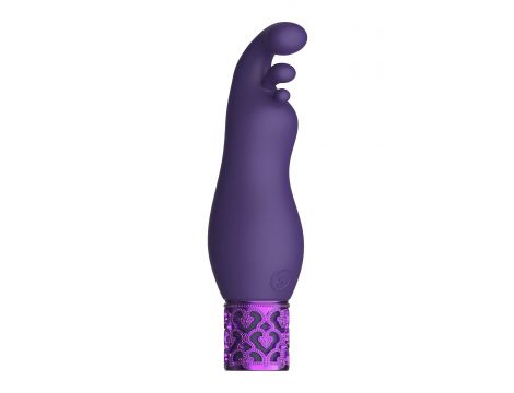 Wibrator bullet Exquisite Royal Gems fioletowy silikonowy USB - 3
