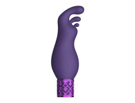 Wibrator bullet Exquisite Royal Gems fioletowy silikonowy USB - 4
