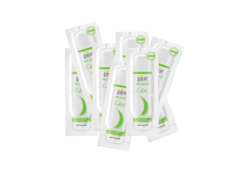 Lubrykant na bazie wody Pjur Woman Aloe 2 ml 50 sztuk