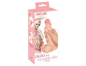 Dildo realistyczne z ruchomą skórą Nature Skin 19 cm