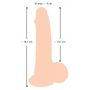 Dildo realistyczne z ruchomą skórą Nature Skin 19 cm - 4