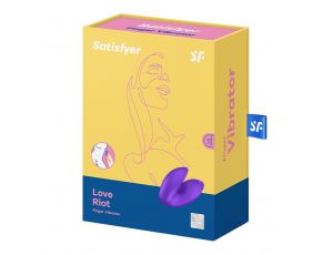Wibrator na palec Satisfyer Love Riot fioletowy USB