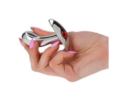 Korek analny aluminiowy Wacky Sailor srebrny 7,9 cm - 3