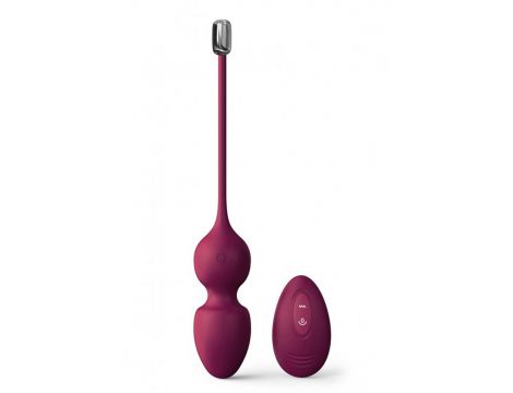 Wibrujące kulki miłości Dorcel śliwkowe - 3