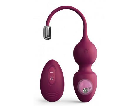 Wibrujące kulki miłości Dorcel śliwkowe