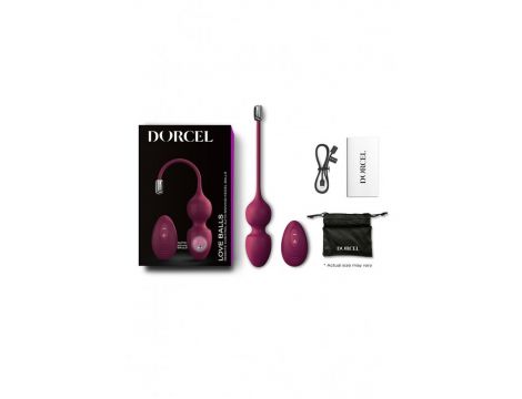 Wibrujące kulki miłości Dorcel śliwkowe - 2