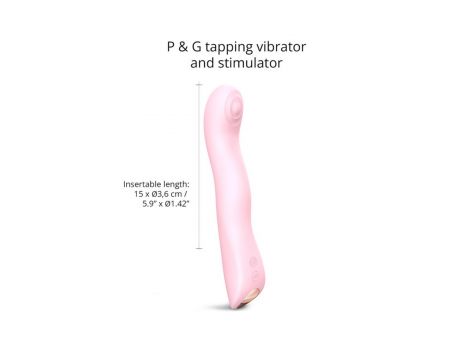 Wibrator punktu G potrójny SWAP Love to Love różowy 15 cm - 3