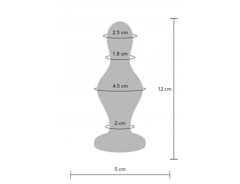 Korek analny silikonowy ToyJoy niebieski 12 cm - 9