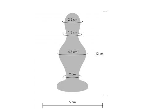 Korek analny silikonowy ToyJoy niebieski 12 cm - 10