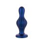 Korek analny silikonowy ToyJoy niebieski 12 cm - 3